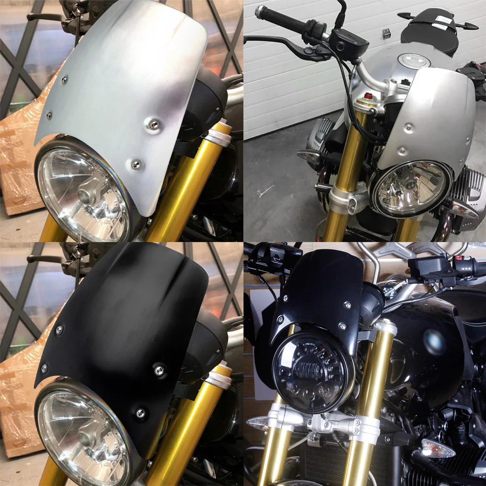 Алюминиевое лобовое стекло для BMW R NINE T NINET 2014-2019 Высокое качество обтекатель фар