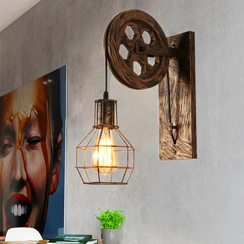 

Настенный светильник moonlux в стиле ретро, декоративная лампа в стиле индастриал для дома, лофта, барной стойки, подвесной ночник