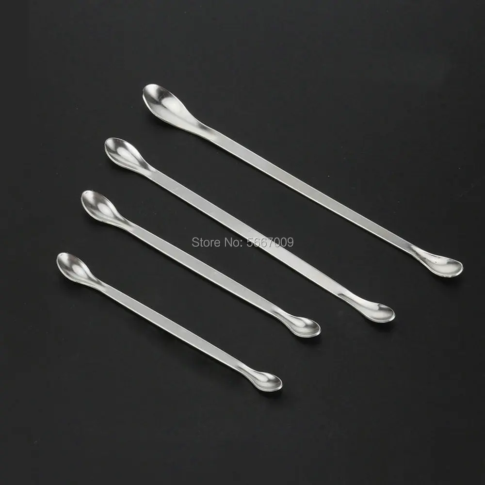 1set 16/18/20/22cm lab double-head stainless steel drug Reagents sample weighing spoon