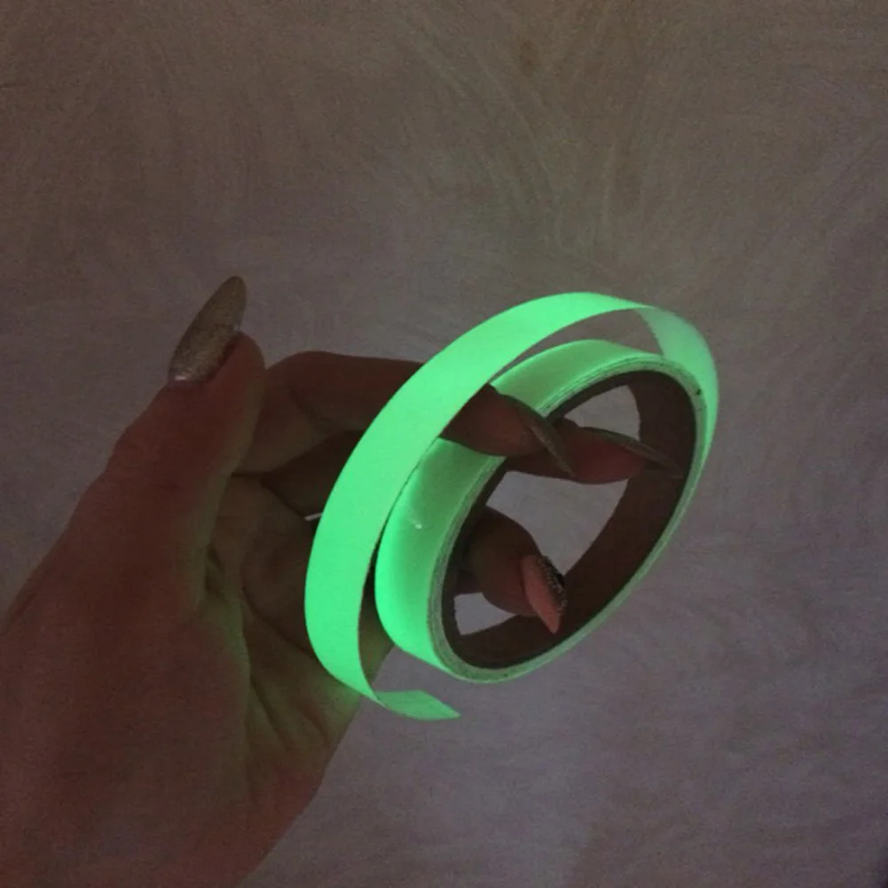 15MM 3M Luminous Tape Self-adhesive Night Vision Glow In Dark Safety Warning Security Stage Home Decoration Tapes tools | Обустройство