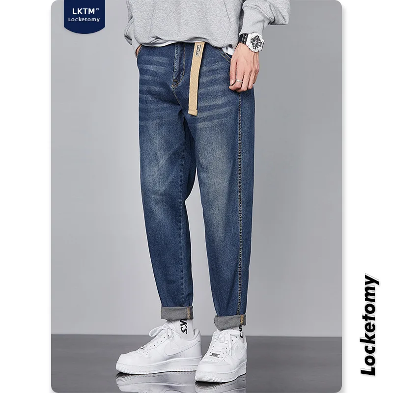 

The New Style of Men's Jeans Trend Loose Casual Straight All-match Harem Pants Fashion Streetwear Men's Pants джинсы для мужчин