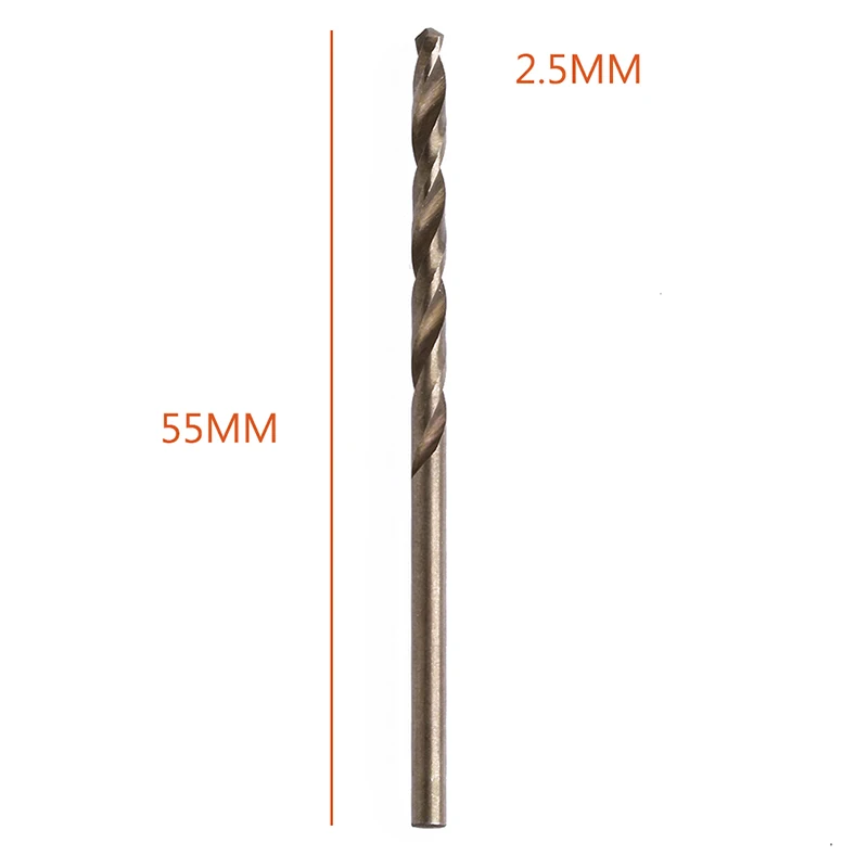 Спиральное сверло с круглым хвостовиком 2 5 мм 10 шт. | Инструменты