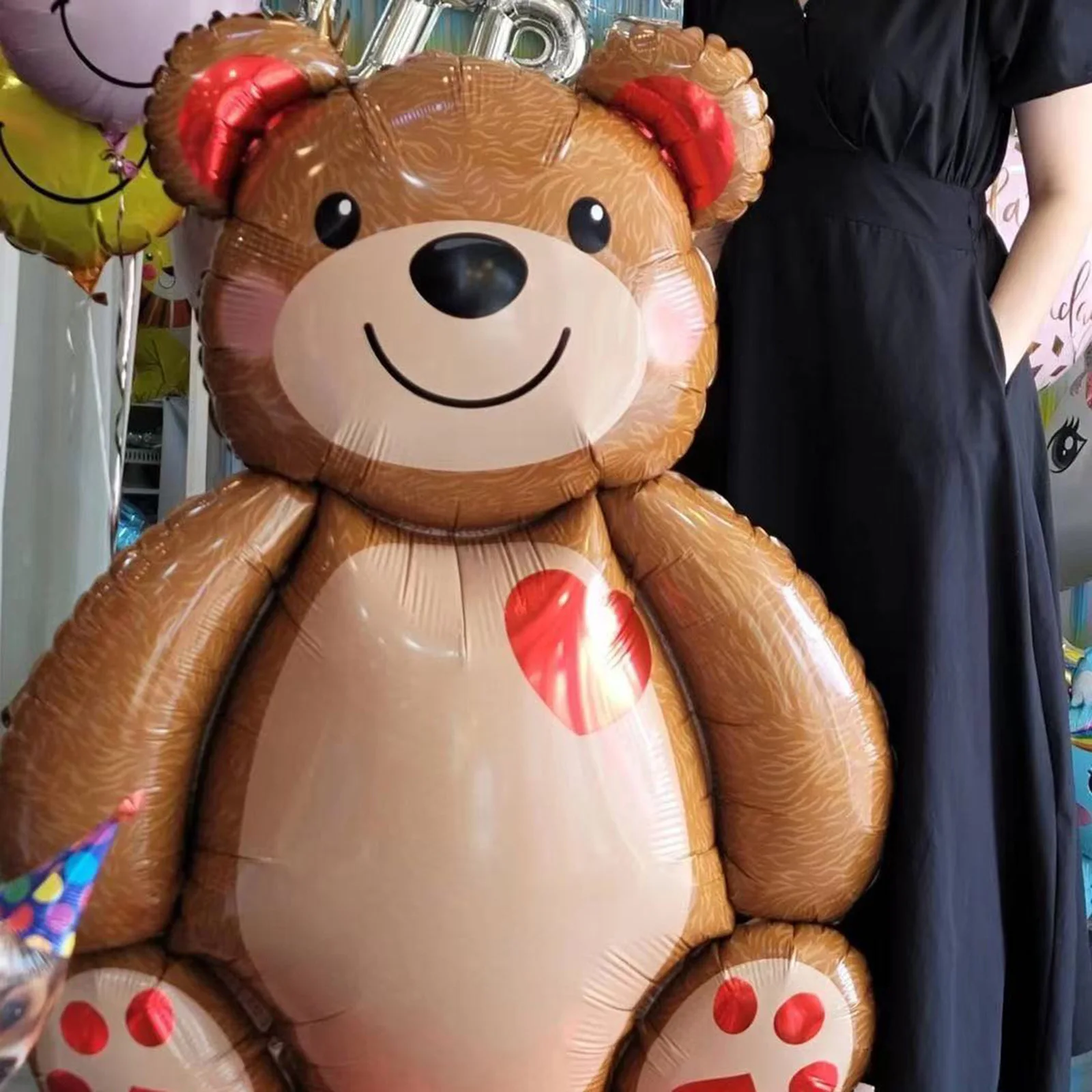 

2pcs 91*65cm love bear aluminum film balloon cartoon bear children birthday party wedding decoration baby shower balloon party