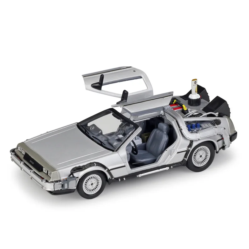 Welly литая в масштабе 1:24 модель автомобиля Delorean для фильма Назад будущее часть 1/2/3