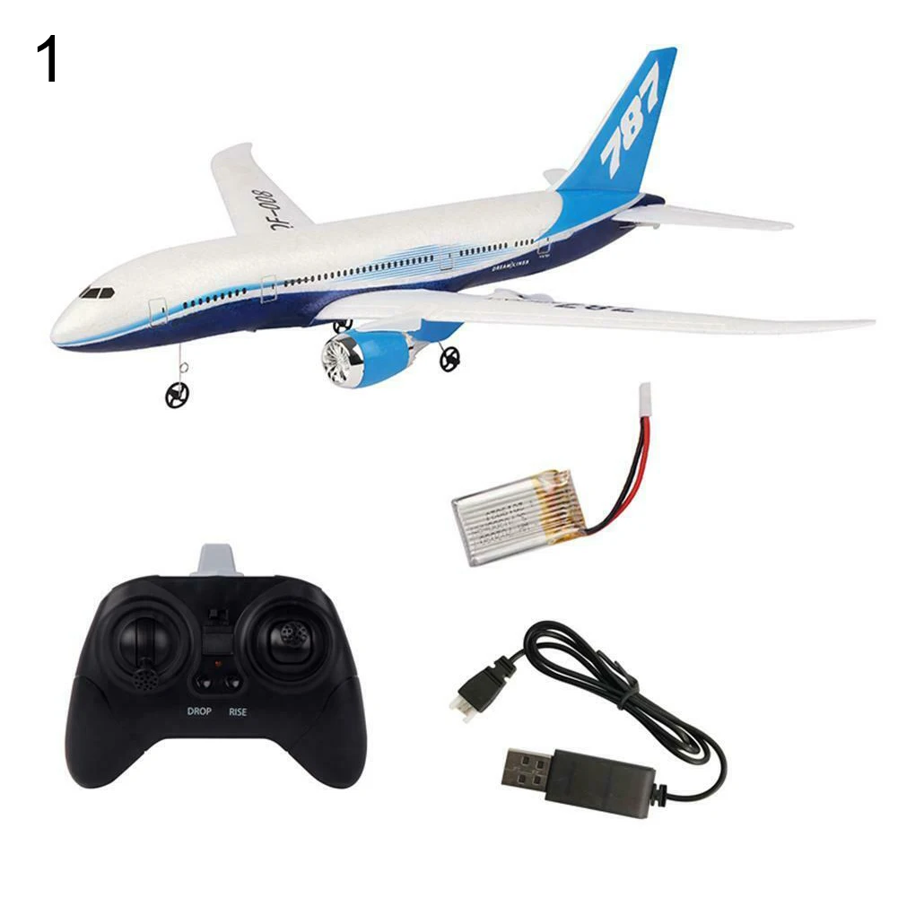 DIY EPP пульт дистанционного управления летательный аппарат RC Дрон Boeing 787 фиксированное крыло самолет набор игрушка шестиосевой гироскоп игра с детьми
