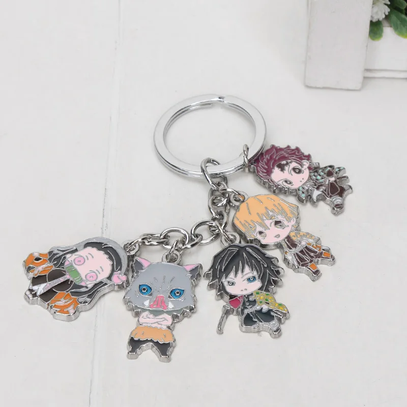 keychain6 5,5-16 см Kimetsu no Yaiba акриловый демон убийца Kimetsu no Yaiba брелок Tanjirou Nezuko Kamado фигурка на акриловой подставке Рождество - Цвет: keychain6