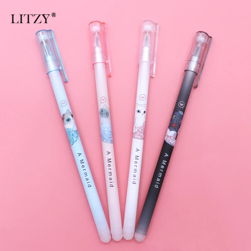 Стираемая гелевая ручка моющаяся 4 шт. 0 38 мм стираемая набор для заправки каваи