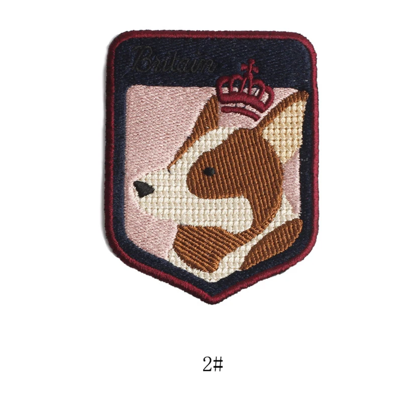 1 шт. нашивки в виде британской королевы корги значок с собакой вышитые на одежду