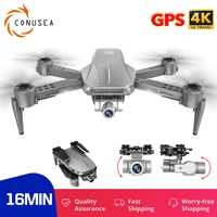 l106 pro rc drone gps profissional quadcopter with camera 4k hd 5g wifi fpv 1200m long distance professional 2 axis gimbal
