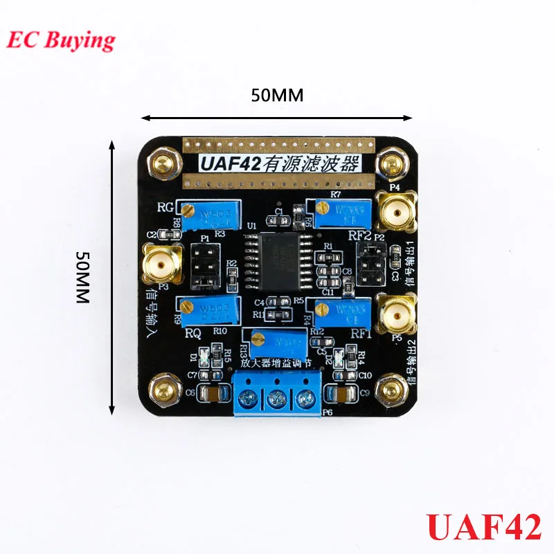 

UAF42 High Pass Low Pass Band Pass Universal Active Filter Module Adjustable Bandpass Filtering