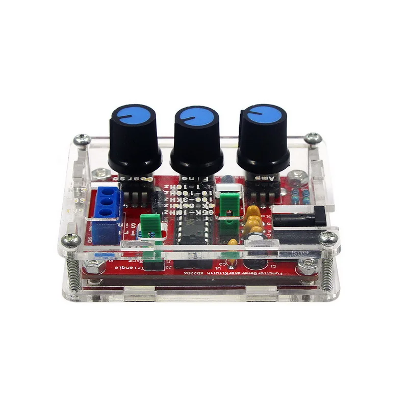 Function Signal Generator DIY Kit Sine/Triangle/Square Output 1Hz-1MHz Adjustable Frequency Amplitude XR2206 | Инструменты