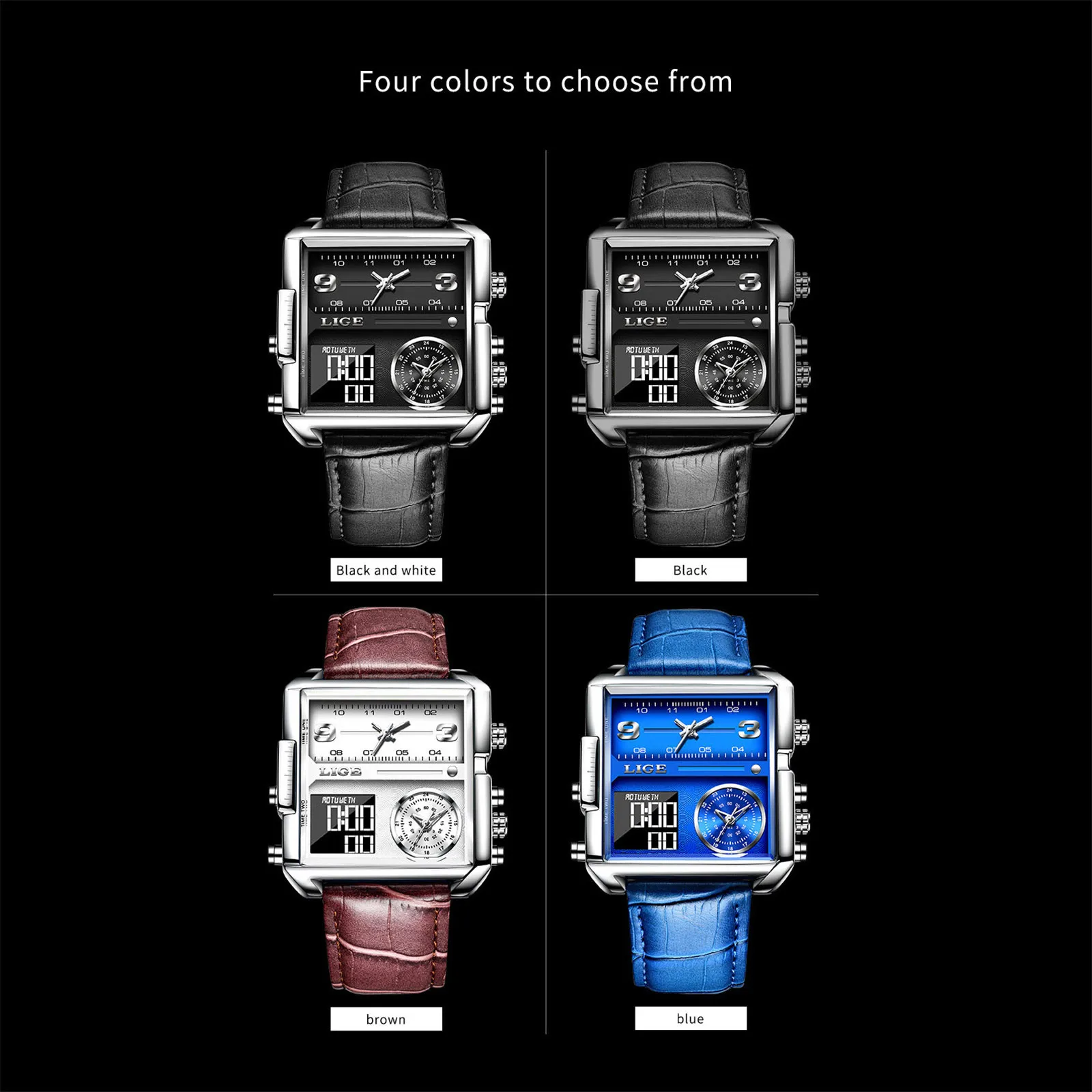 

Date Clock Male Sports Watches Men Quartz Wrist Alloy Hollow Carved Light Shadow Candle Holder Carved light And Shadow Butter