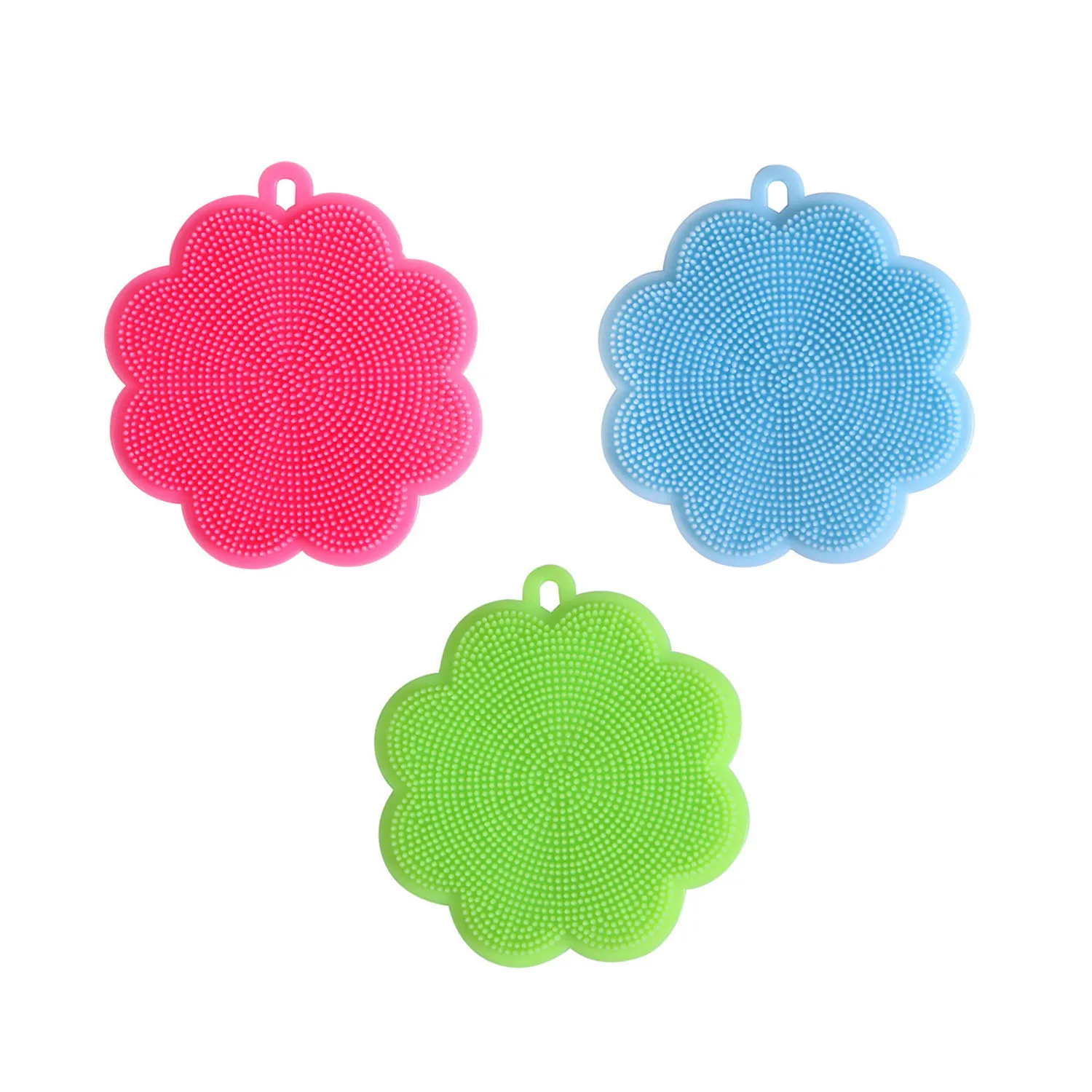 3 шт. силиконовые щётки для мытья посуды | Дом и сад