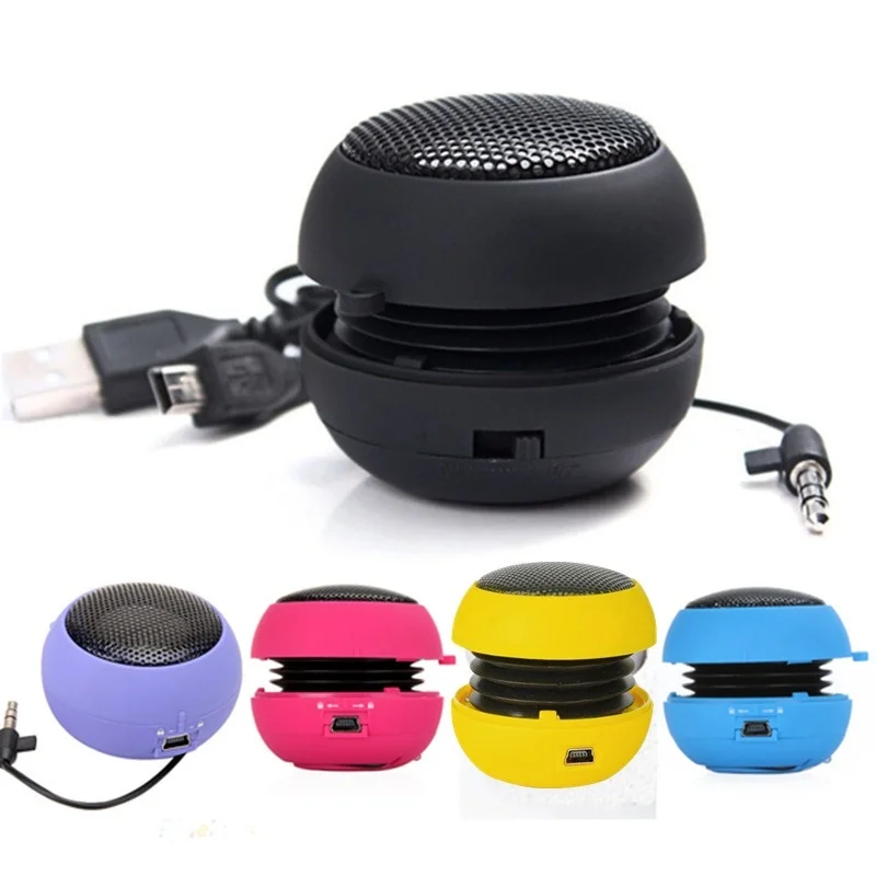 Милая портативная мини Колонка Мини динамик Hamburger Speaker 3 5 мм Проводная