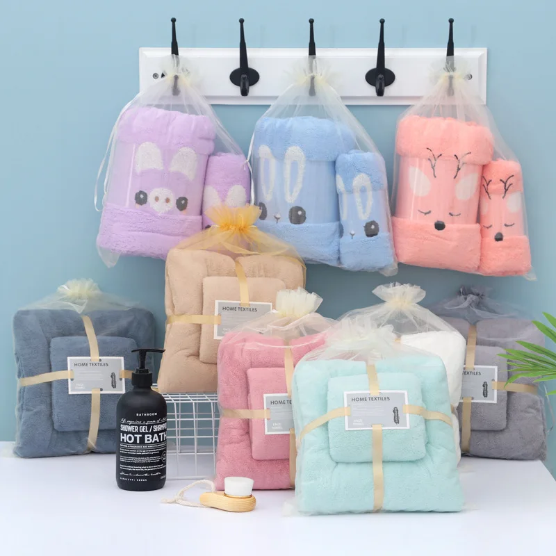 

Towel bath towel coral fleece mother towel soft absorbent thickened beach towel set bath towel towel sauna blanket