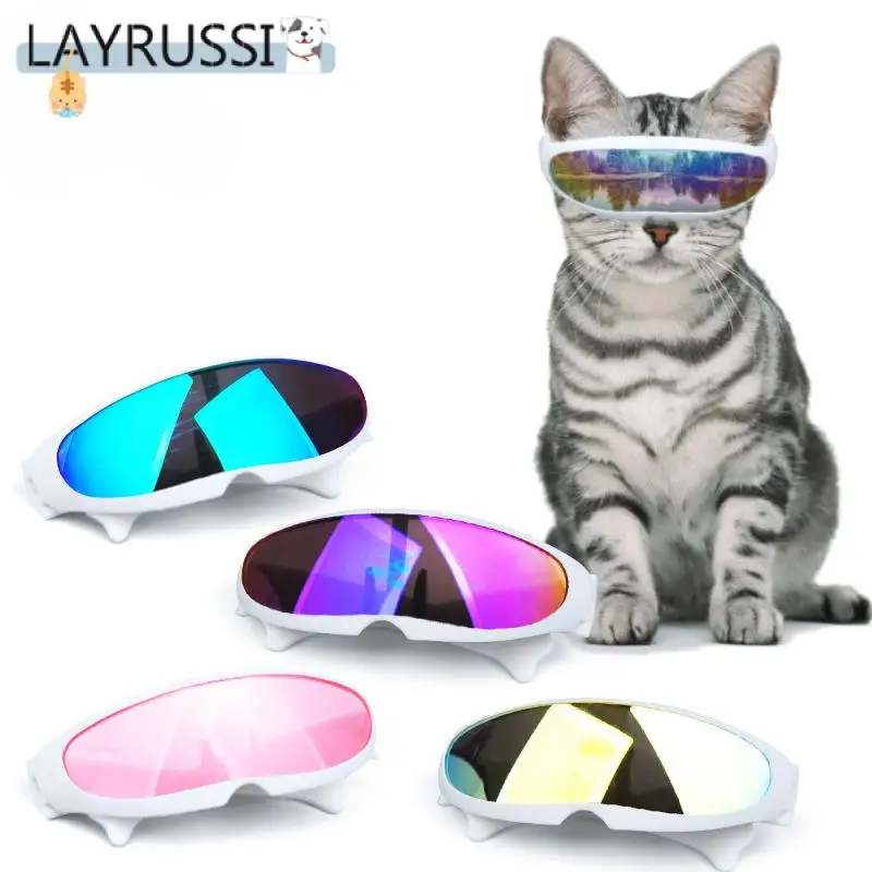 

LAYRUSSI Dog Cool Sunglasses Cat Fashion Reflective Sunglasses Eyes Protector Pet Dogs Cats Decoration Photo Props Pet Supplies