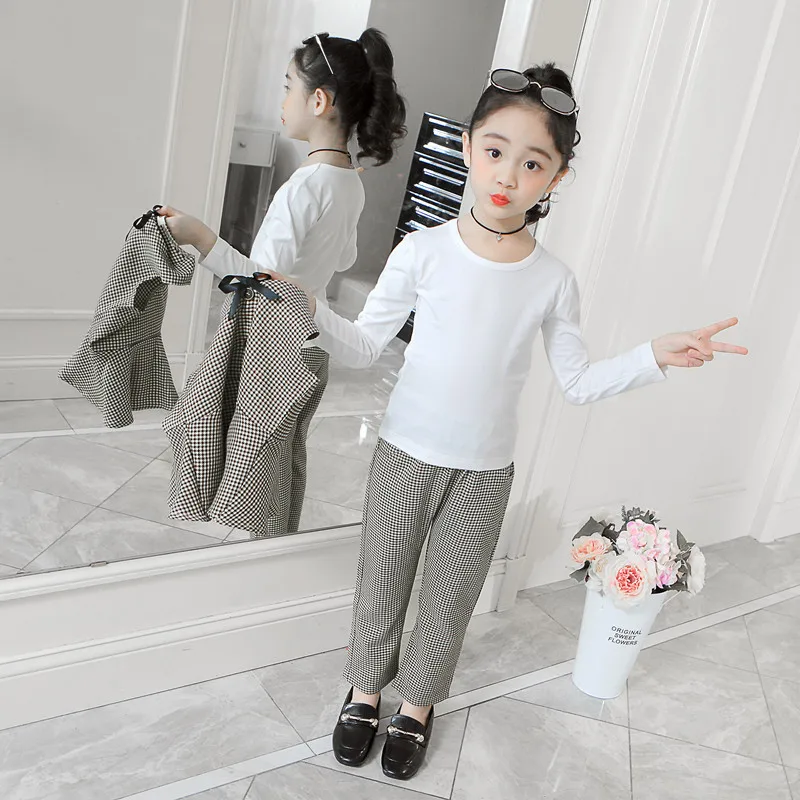 Комплекты одежды для девочек весенне осенний детский спортивный костюм