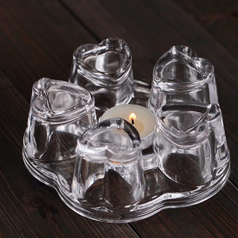 Утолщенный стеклянный чайный набор чайник нагреватель чашка специальное