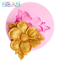 silicone molds birthday 3d peach blossom cake decorating diy biscuits molds cake decorating tools resin molds