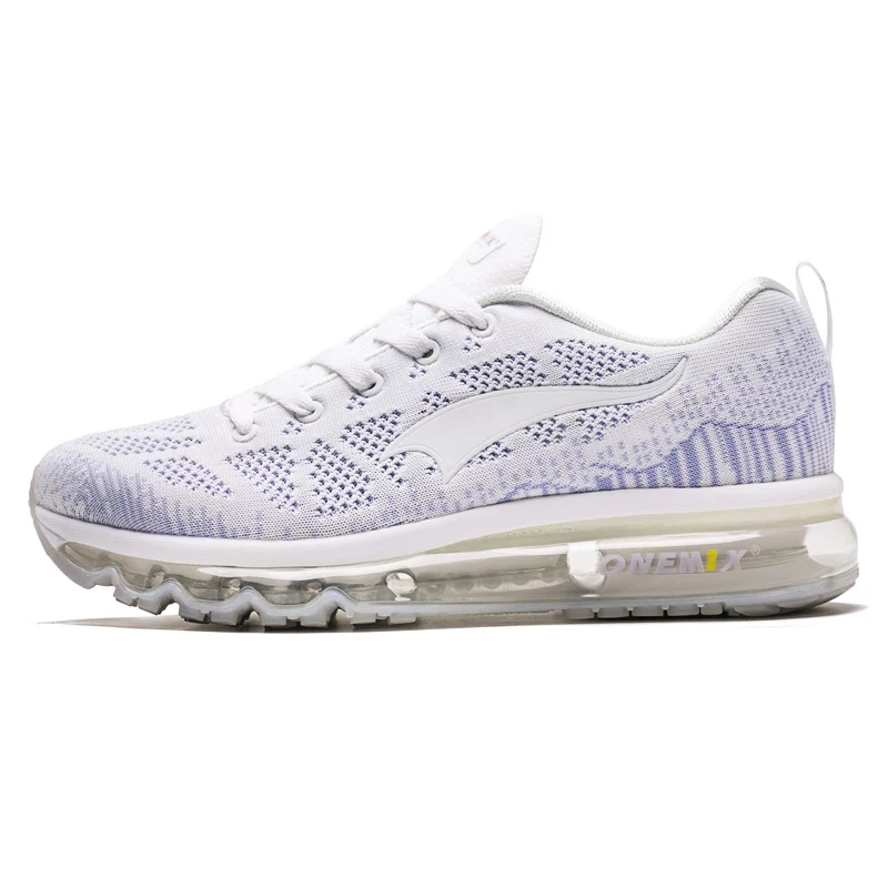 White Gray-1118B ONEMIX, мужские кроссовки для женщин, красивые, Zapatillas, спортивные кроссовки, черные, спортивные, с воздушной подушкой, уличные, для бега, ходьбы, кроссовки - Цвет: White Gray-1118B