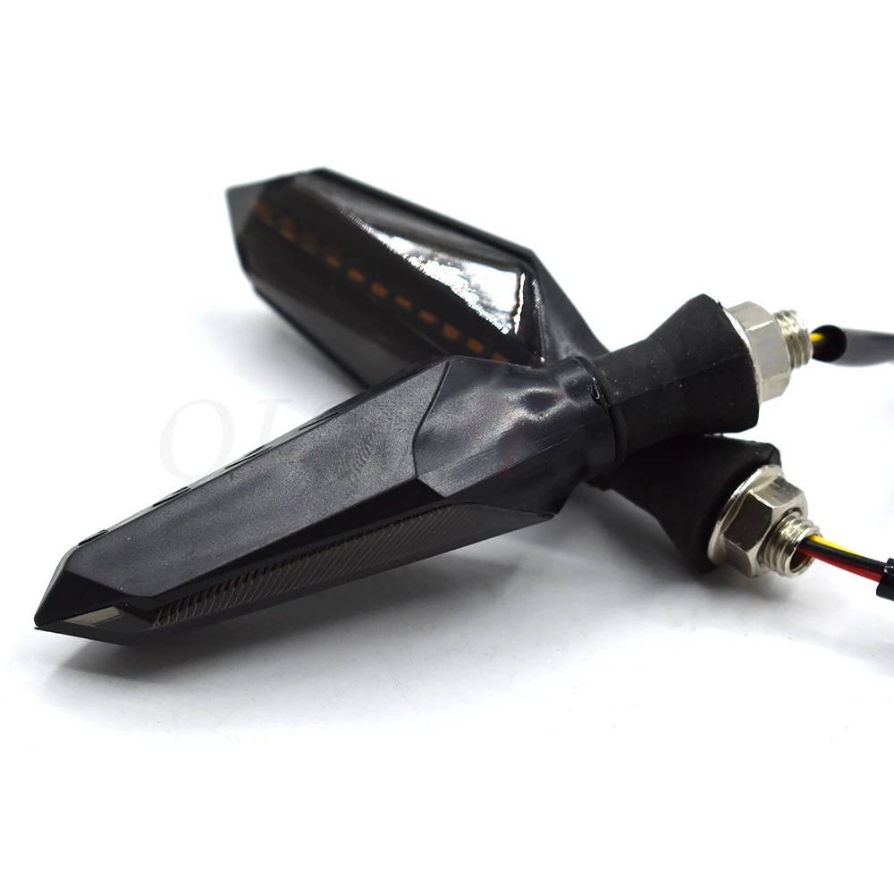 Светодиодный индикатор поворота мотоцикла 2 шт. синий и желтый высокое качество