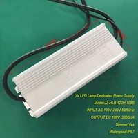 3 8a 420w ip67 waterproof constant current source for uv led module gel curing lamps input ac 100v 240v output dc 108 v 3800 ma