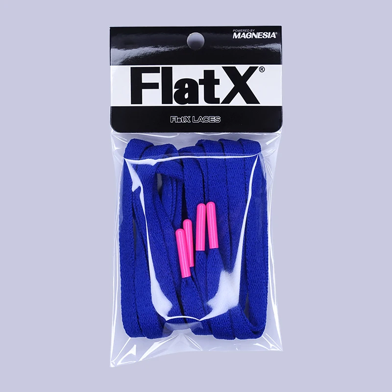 

FlatX 8mm Royal Blue/ Hot Pink Metal Tips Shoelaces High Quality Professional Sneaker Laces Shoelace Lacet