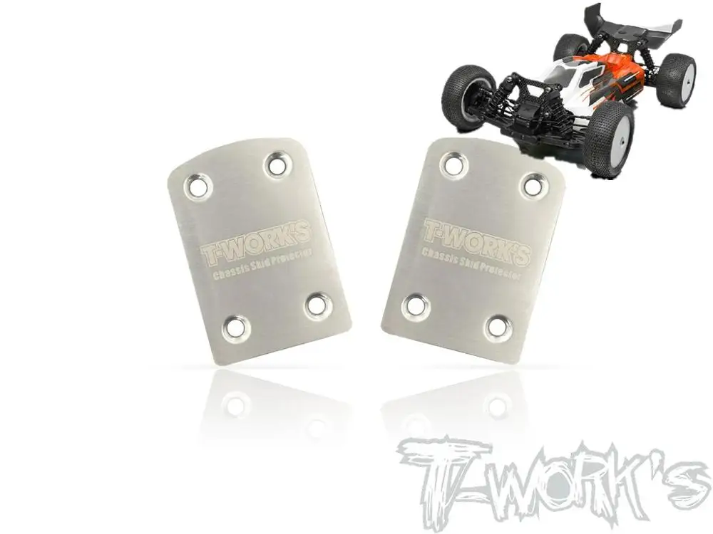 T-WORKS 1/10 Xray XB4 buggy 2PC Rear Chassis Skid Protector anti-scratch sheet chassis protection board Reduce wear RC tool | Игрушки и