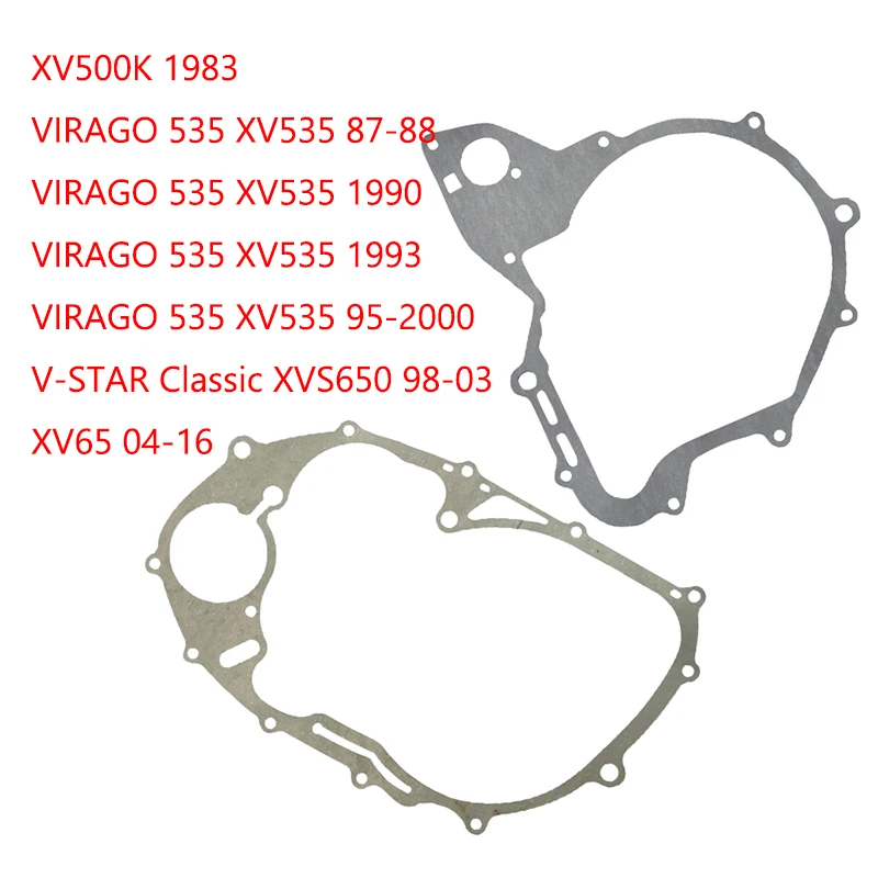 Левая прокладка крышки картера двигателя мотоцикла для Yamaha XV500K VIRAGO 535 XV535 V STAR Classic