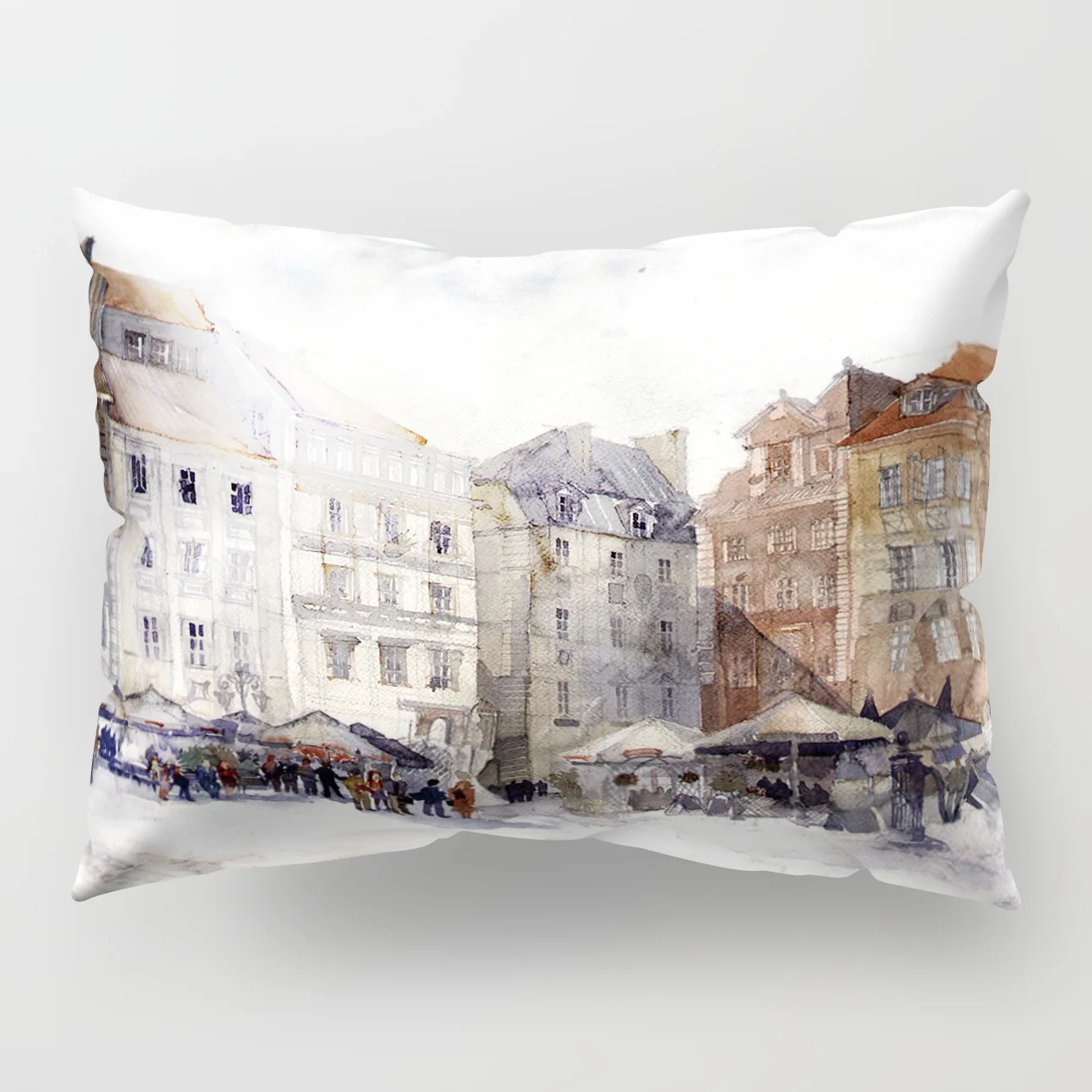 

30x50cm Print Waist Cushion Cover Polyester for Car Seat Lumbar Back Protect Support Throw Pillow Case Cover Scenery