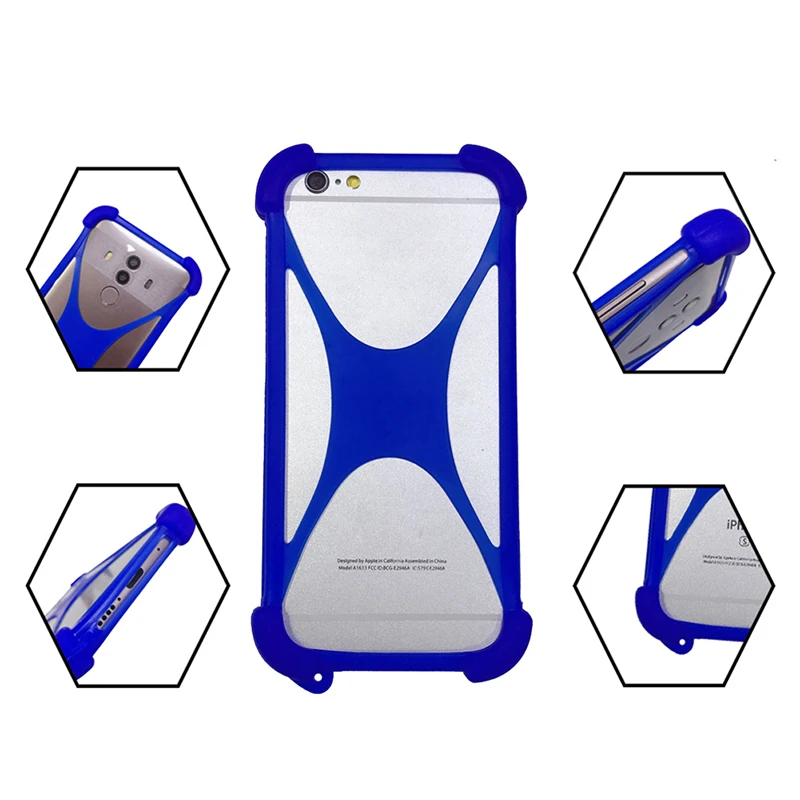 Универсальный чехол для Motorola Moto E7 Power / G Play 2021 мягкий силиконовый бампер задняя