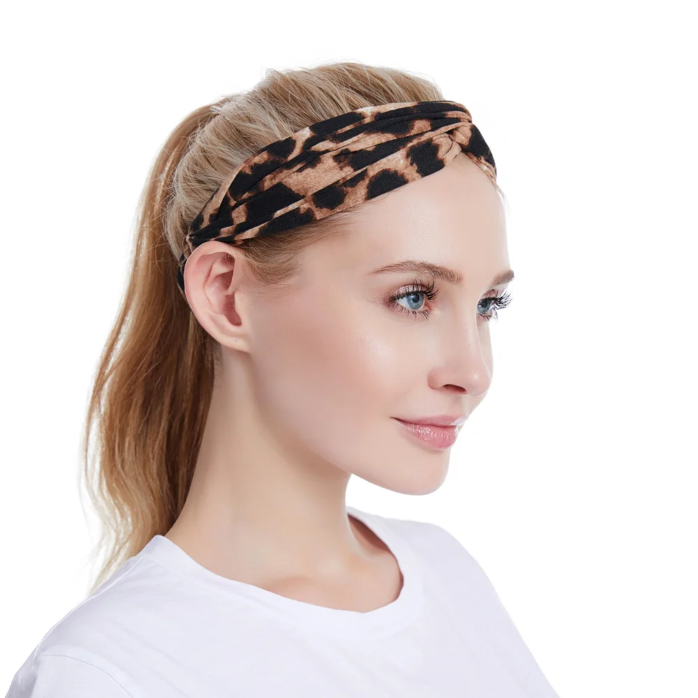 Широкий край кешью с принтом Полумесяца повязка на голову хиджаб теплая шаль