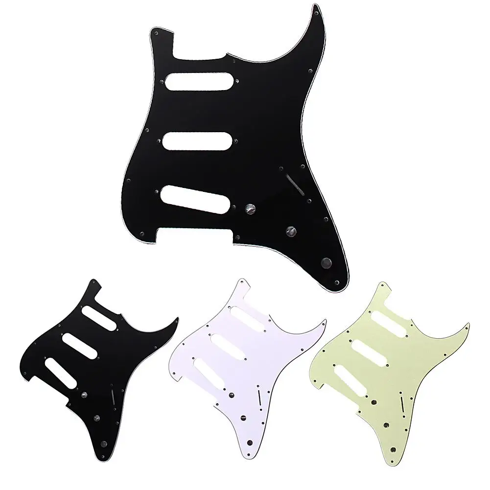 3 слоя SSS ПВХ электрогитара Pickguard для FD все аксессуары защиты гитары 11 монтажных