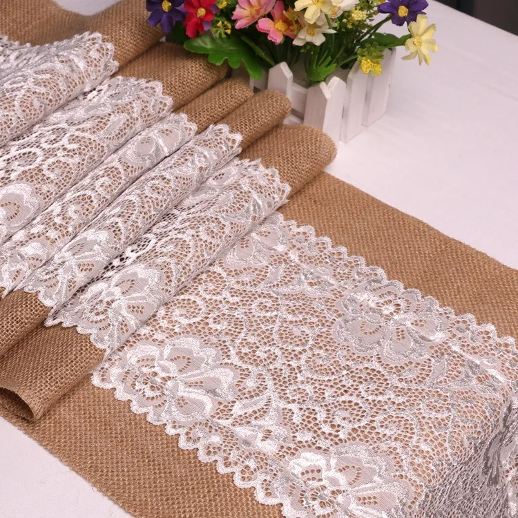 

50M/30M/10M Lace Linen Roll 2.5cm on Both Sides Lace Lace Linen DIY Handmade Christmas Wedding Party Craft Lace