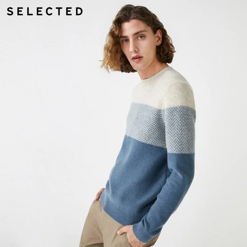 Избранные Новые мужские шерстяные стеганые пуловеры зима новый круглый вырез