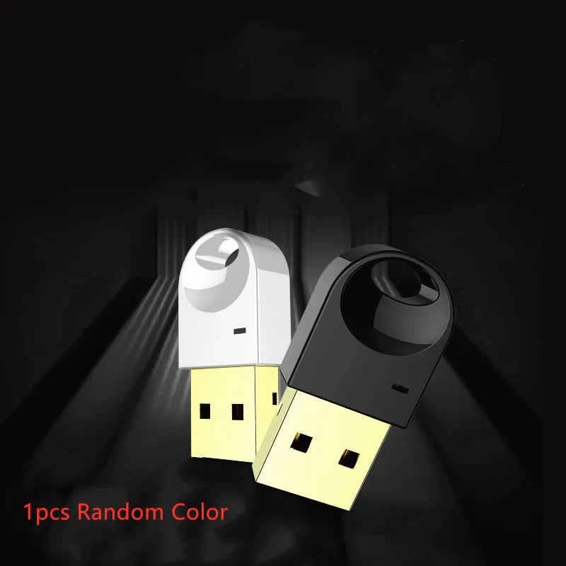 B 1PC Random Color 1 шт. беспроводной usb-адаптер Bluetooth 4,0 Bluetooth ключ Музыкальный звуковой приемник Bluetooth передатчик для компьютера ПК ноутбука - Цвет: B 1PC Random Color