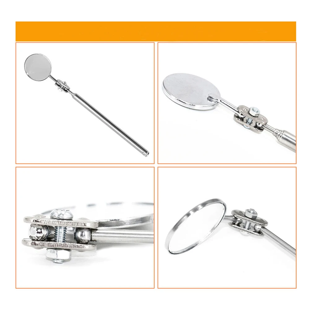 

Automotive Maintenance Inspection Mirror Universal Sturdy Folding Telescopic Reflector Size Welding Chassis Inspection Mirror