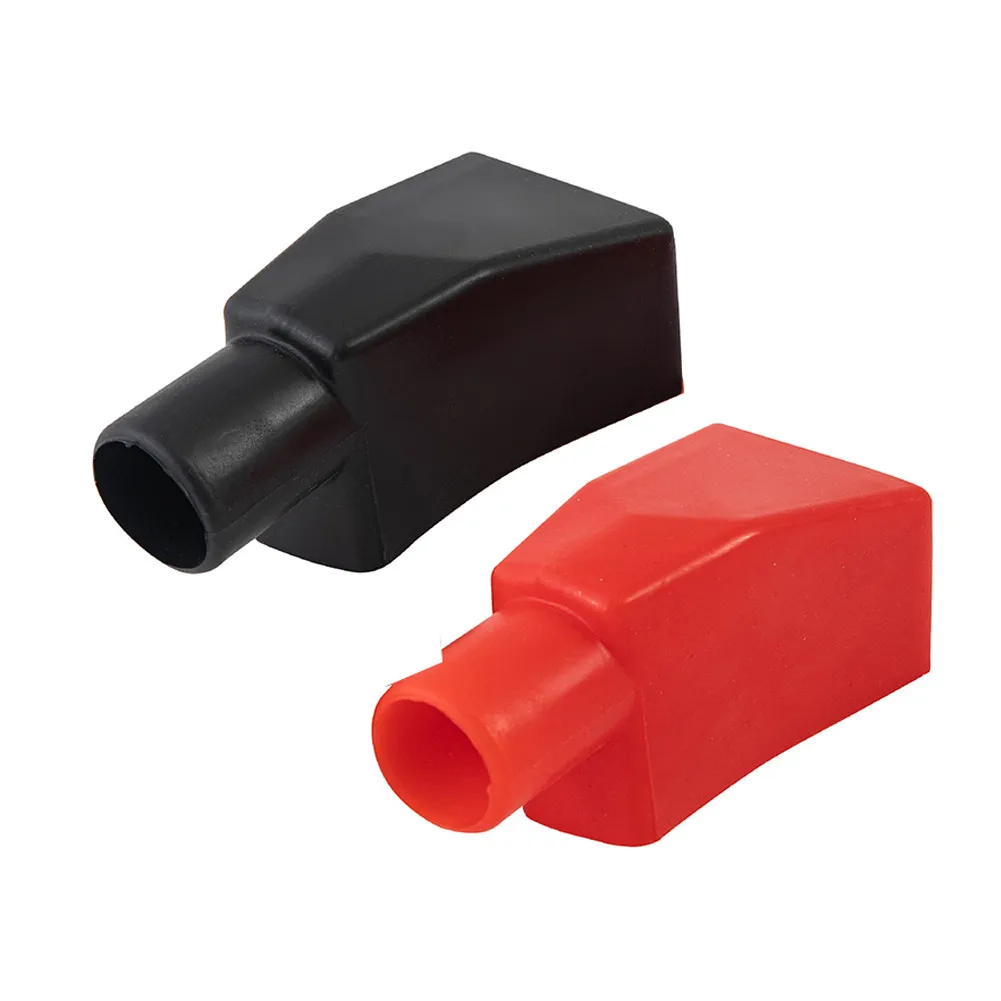 

Universal Terminal Cover Wire Connector Auto Battery Black&Red Insulator
