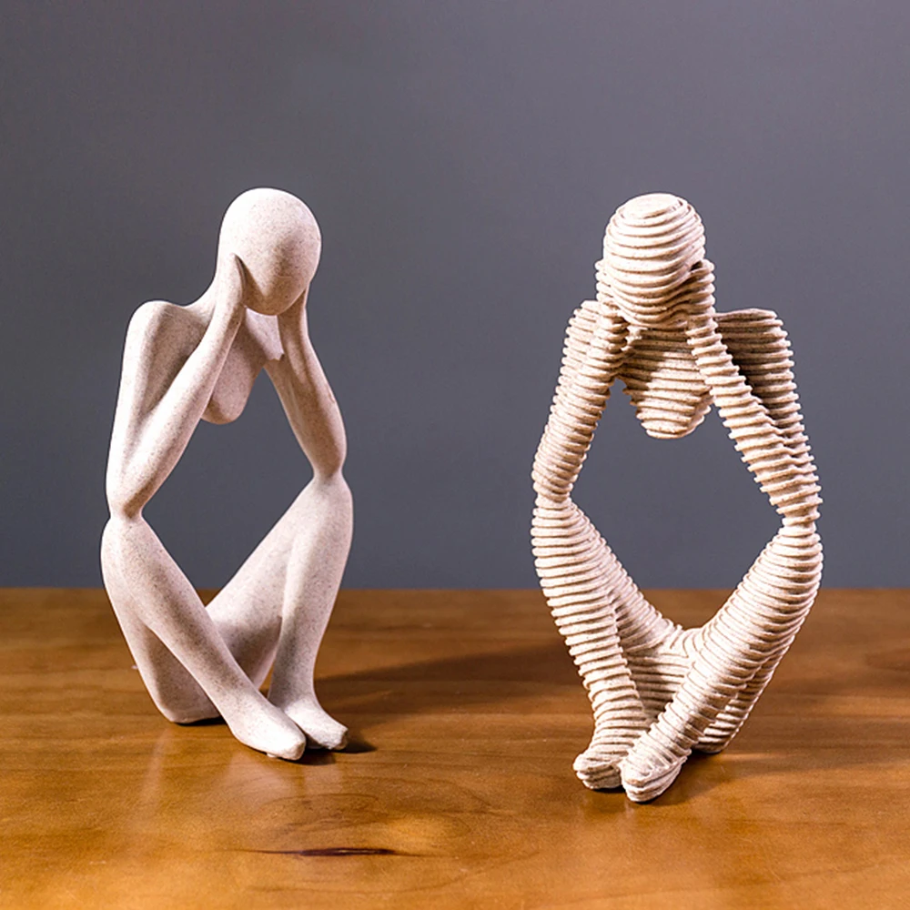 Европейские статуи посредничества из смолы скульптуры статуэтка абстрактного