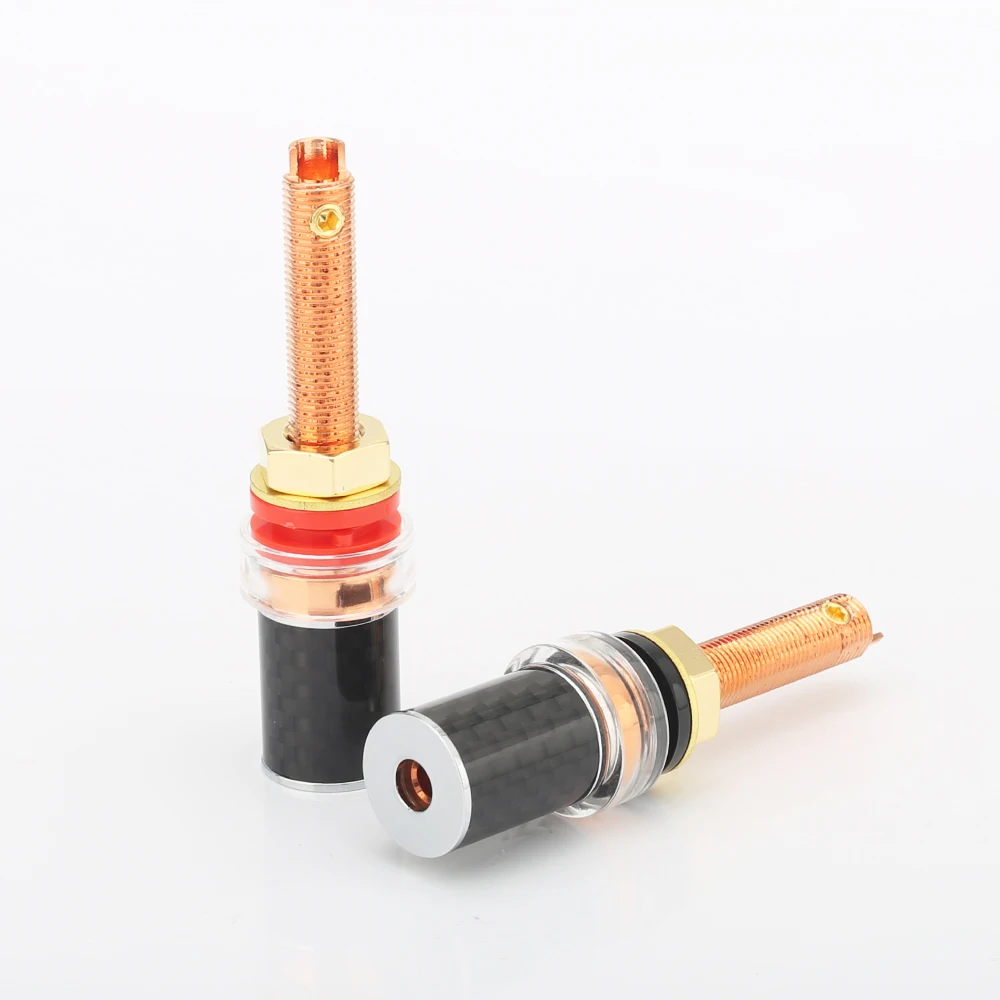 Высококачественная красная медная колонка из углеродного волокна с покрытием