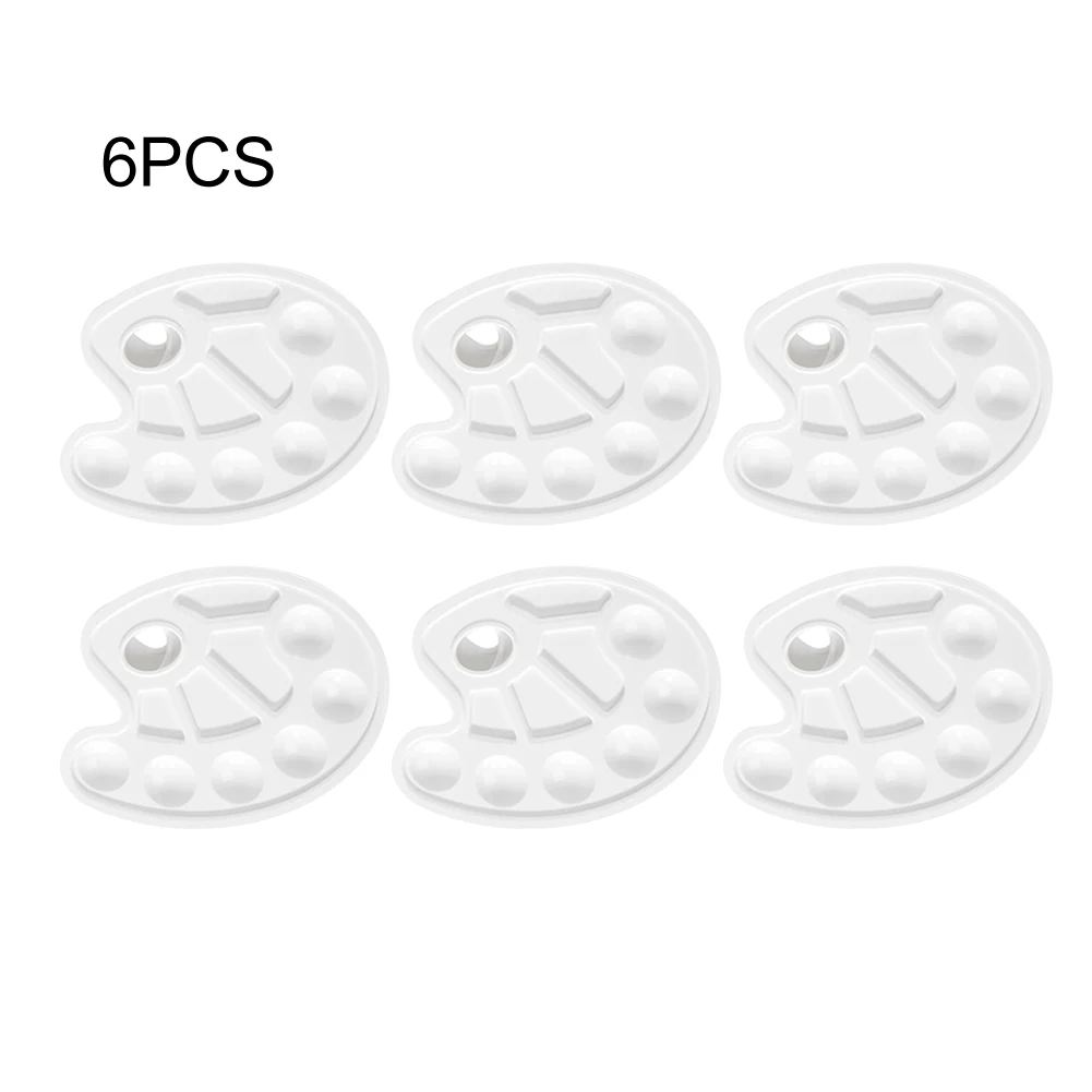 6 шт Экономия пространства профессиональный Палитра моющиеся с вырезом для