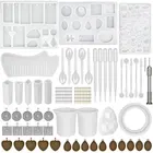 129 шт., набор силиконовых форм для изготовления ювелирных изделий из эпоксидной смолы