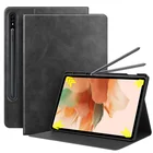 Роскошный чехол для планшета 2021 Samsung Galaxy Tab S7 FE Lite 12,4 5G T736 T735, силиконовый чехол из ТПУ, чехлы с держателем для карандашей