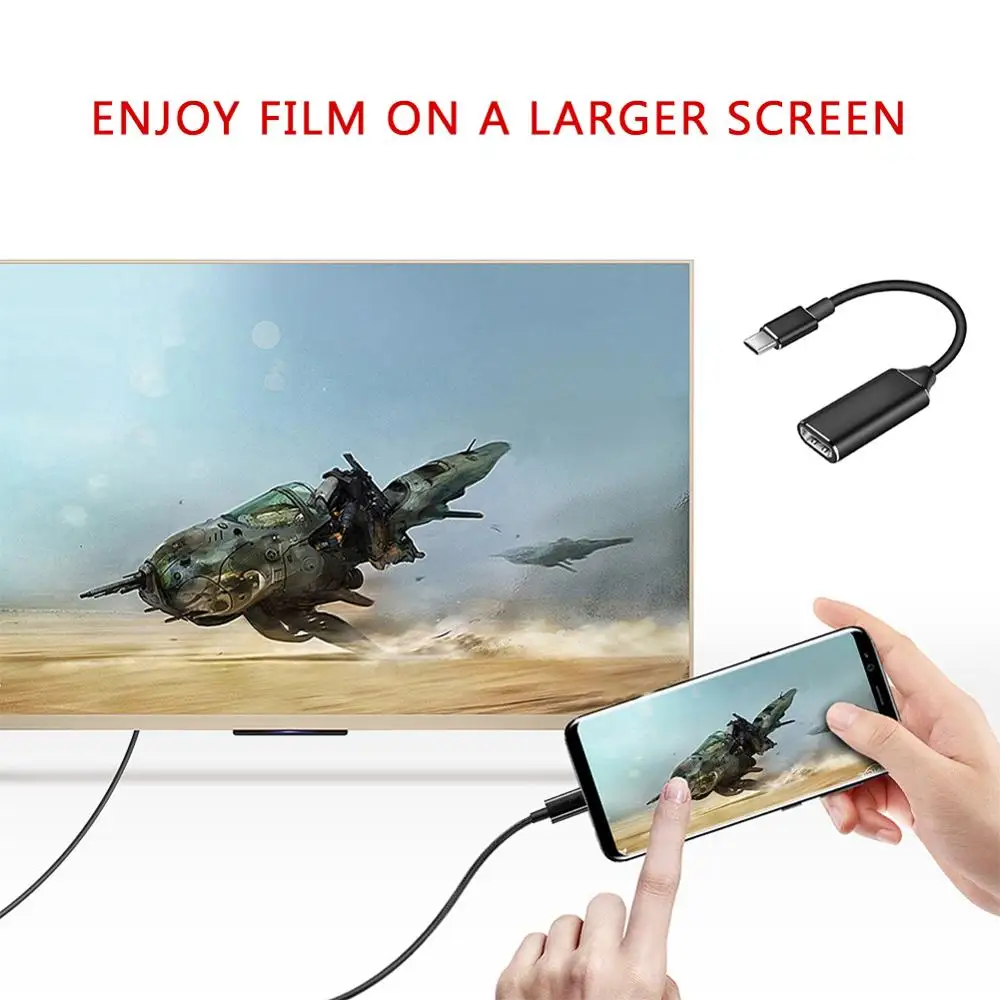 Тип USB C к совместимому с HDMI кабель адаптер 4K 30hz 3 1 мужского и женского пола