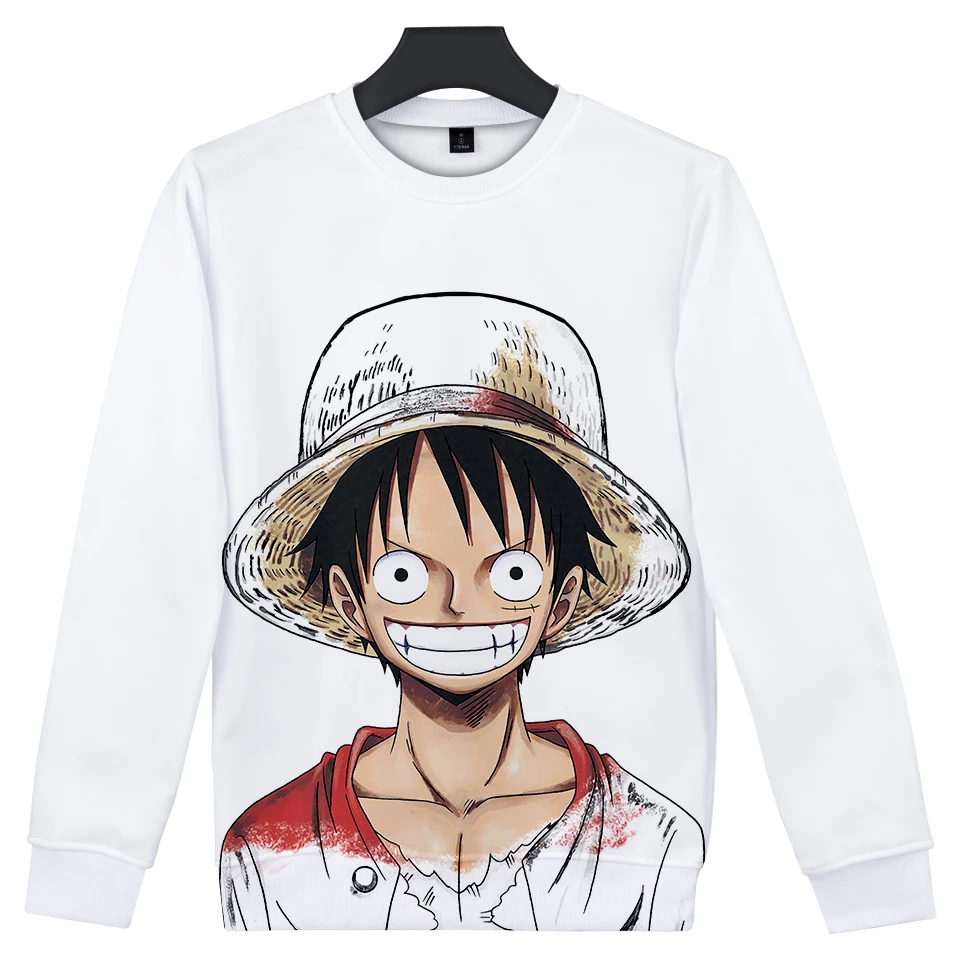 Толстовки Monkey D Luffy без капюшона для мужчин и женщин модная новинка Повседневная
