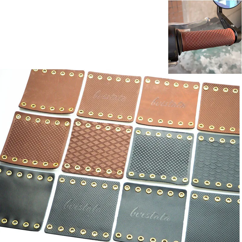 Кожаный чехол для мотоциклетного руля Cafe Racer Moto нескользящий держатель скутера