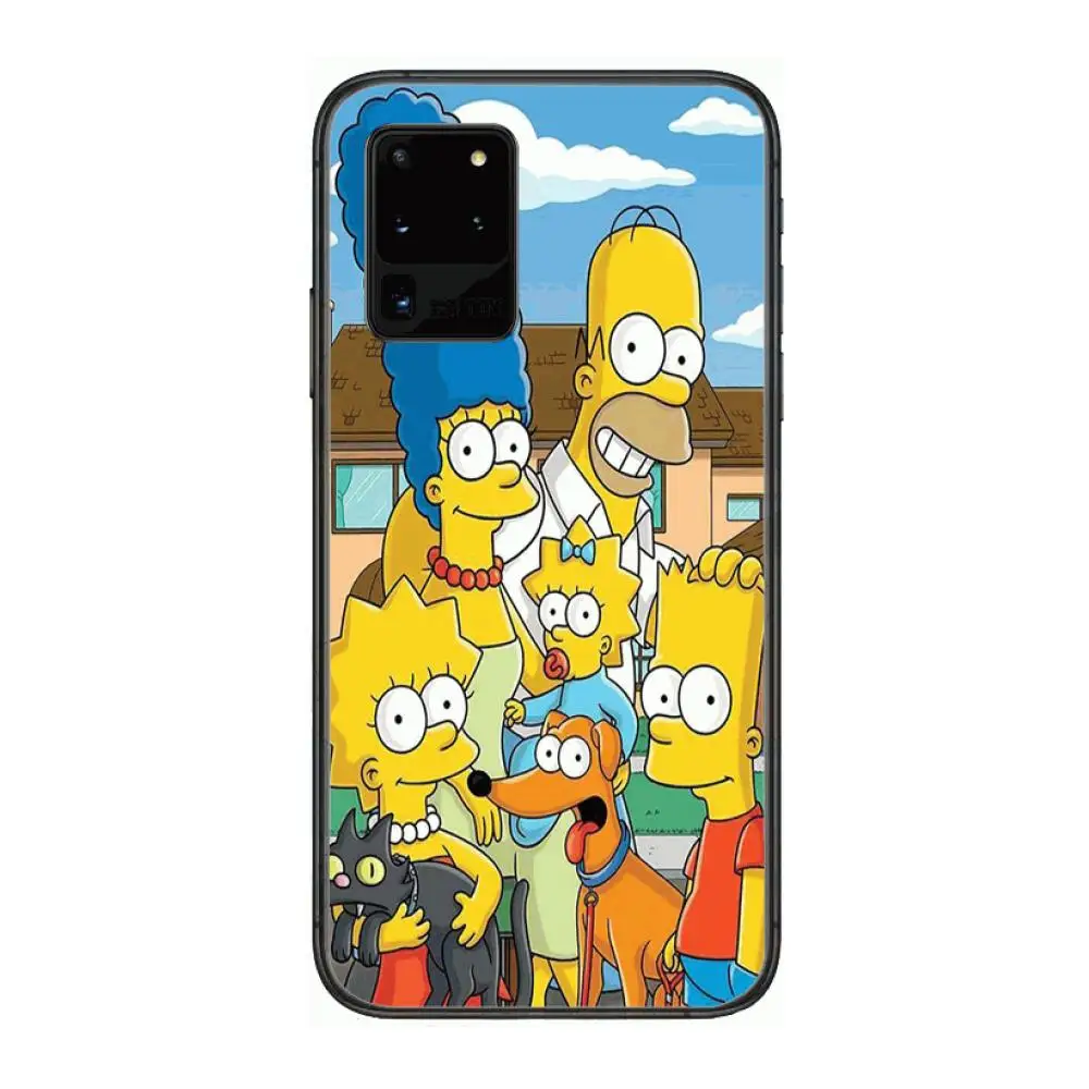 

Popular Cartoon family Phone cover hull For SamSung Galaxy S 6 7 8 9 10 20 21 Plus Edge E note 5G Lite Ultra black soft bumper