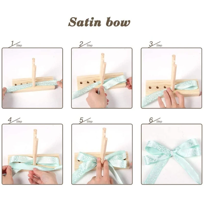 

XXFD Ribbon Bow Maker Wooden Wreath Bow Maker Tools Hair Bows Holiday Wreaths Tools