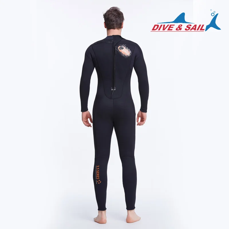 

Dive&sail 3mm Mercerizing One Piece Professional Submersible Thermal Clothing for Men or Women Black Cloth