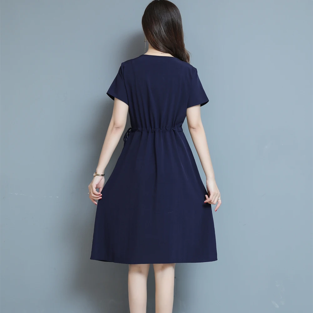 Платье модал большого размера новое для женщин среднего и пожилого возраста, мать, женщины, лето.
